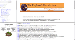 Desktop Screenshot of explorersfoundation.org