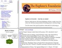 Tablet Screenshot of explorersfoundation.org